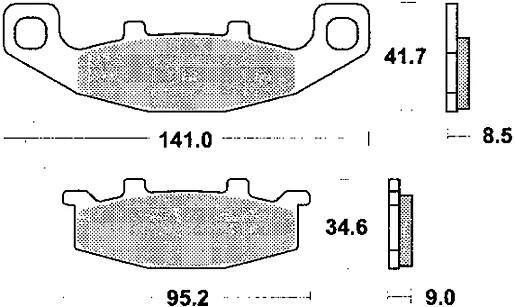 TRW Bremsbeläge MCB 569 Bremsbelag MCB 569 Bio-Standard