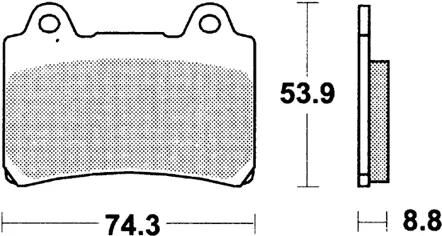 TRW Bremsbeläge MCB 584 Bremsbelag MCB 584 Bio-Standard