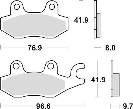 TRW Bremsbeläge MCB 604 Bremsbelag MCB 604 Bio-Standard