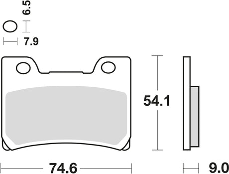 TRW Bremsbeläge MCB 642 Bremsbelag MCB 642 Bio-Standard