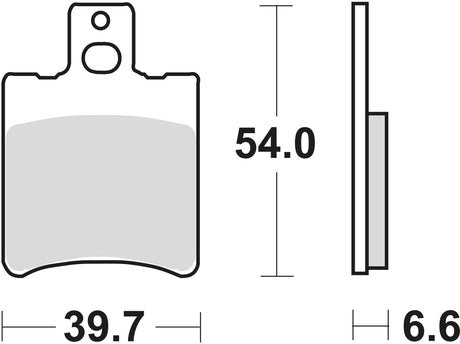 TRW Bremsbeläge MCB 644 Bremsbelag MCB 644 Bio-Standard