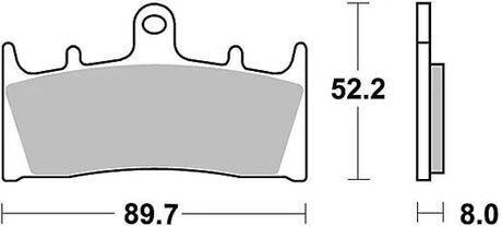 TRW Bremsbeläge MCB 659 Bremsbelag MCB 659 Bio-Standard