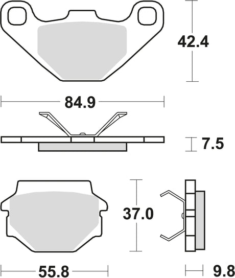 TRW Bremsbeläge MCB 667 Bremsbelag MCB 667 SI aus Sintermetall