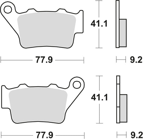 TRW Bremsbeläge MCB 672 Bremsbelag MCB 672 Bio-Standard