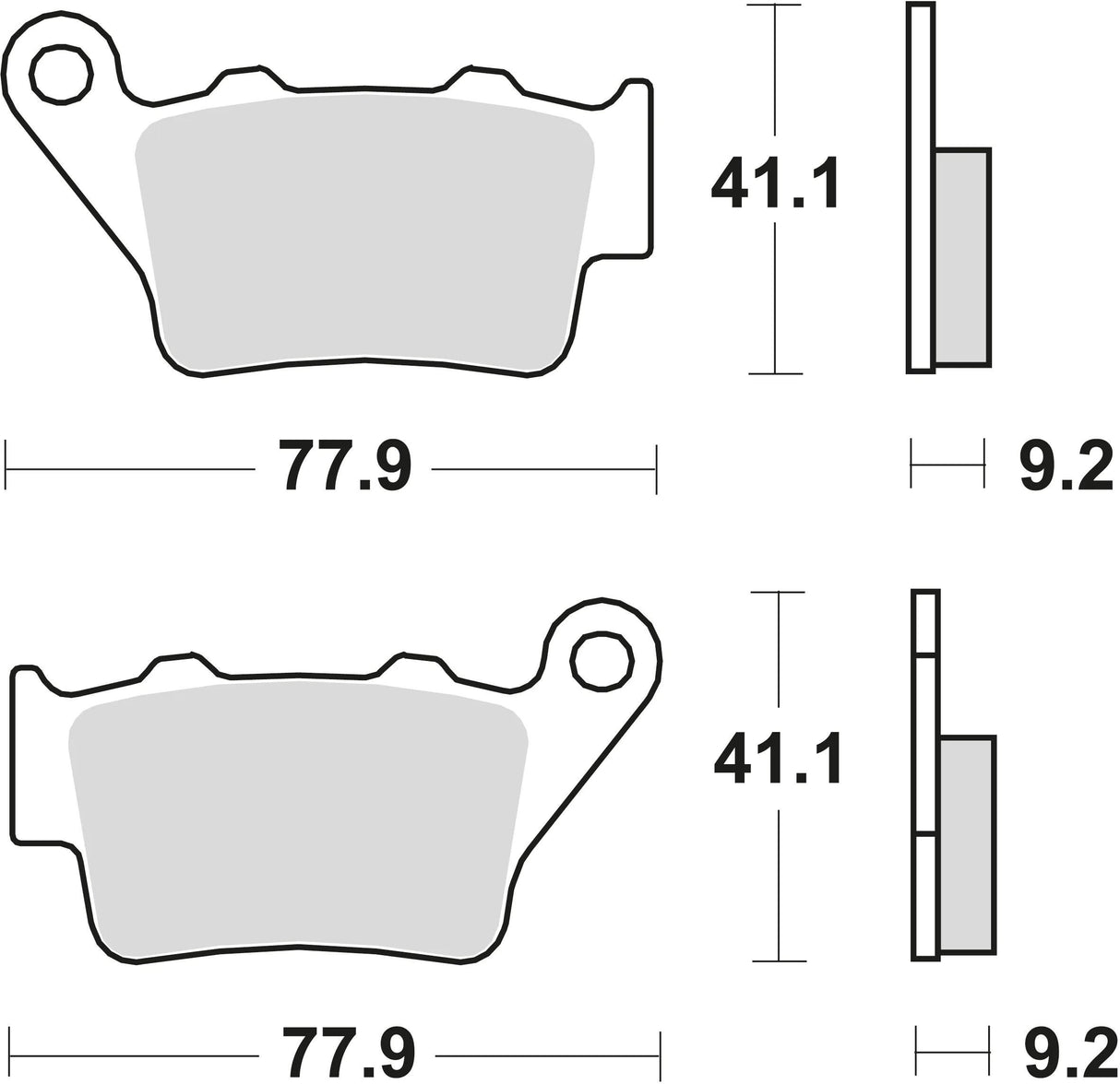 TRW Bremsbeläge MCB 672 Bremsbelag MCB 672 Si aus Sintermetall