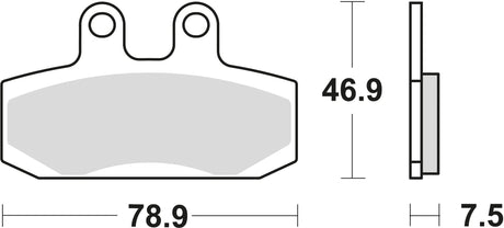 TRW Bremsbeläge MCB 673 Bremsbelag MCB 673 Bio-Standard