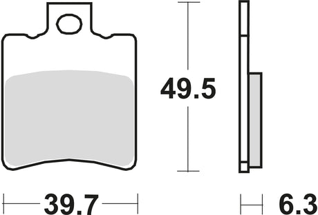 TRW Bremsbeläge MCB 674 Bremsbelag MCB 674 EC organisch