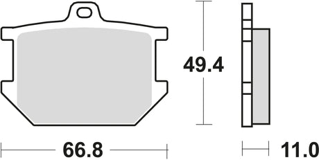 TRW Bremsbeläge MCB 68 Bremsbelag MCB 68 Bio-Standard