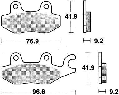 TRW Bremsbeläge MCB 663 Bremsbelag MCB 663 Bio-Standard