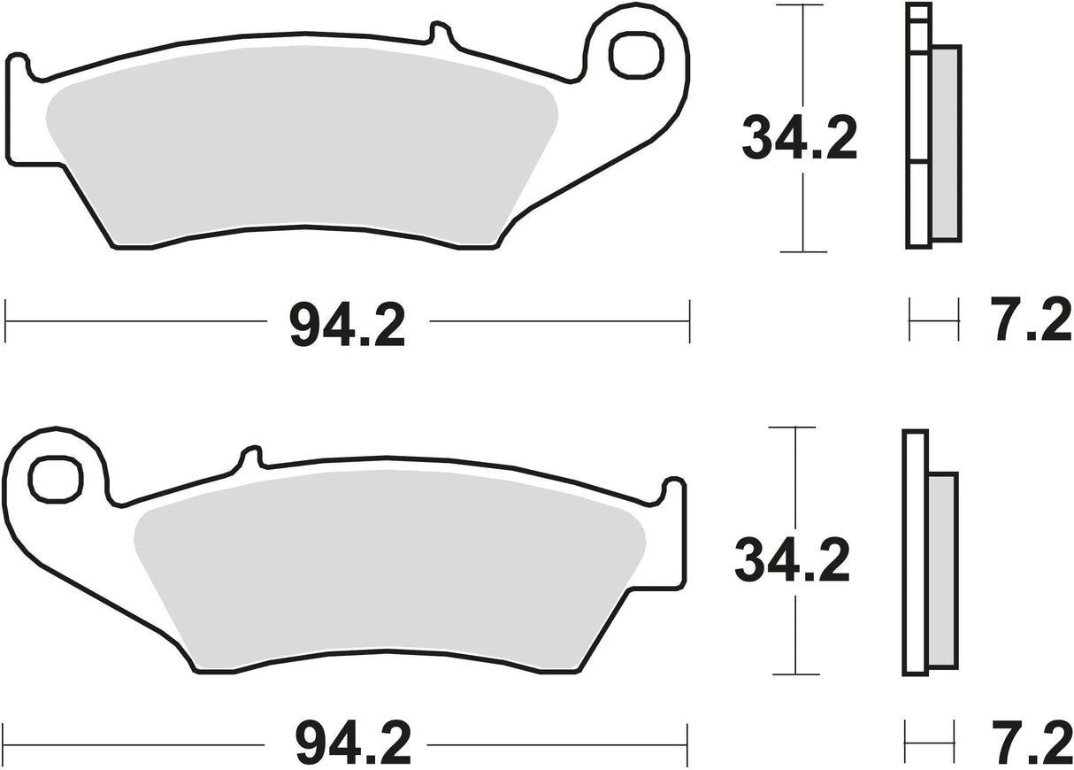 TRW Bremsbeläge MCB 669 Bremsbelag MCB 669 SI aus Sintermetall