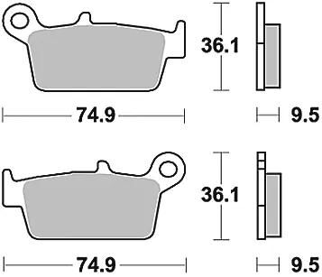 TRW Bremsbeläge MCB 575 Bremsbelag MCB 575 Bio-Standard