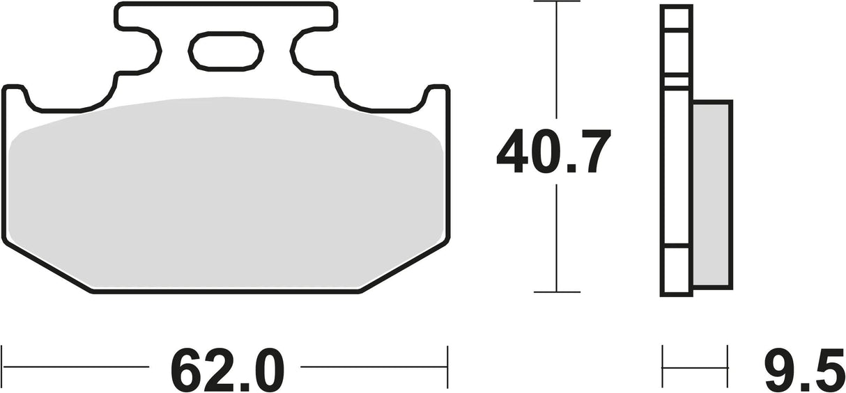 TRW Bremsbeläge MCB 625 Bremsbelag MCB 625 SI sint. Metall