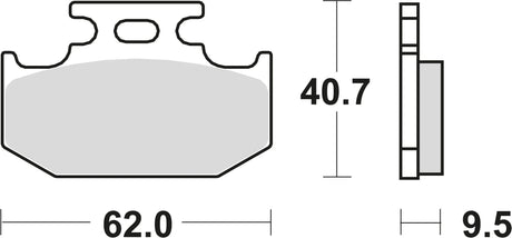 TRW Bremsbeläge MCB 625 Bremsbelag MCB 625 SI sint. Metall