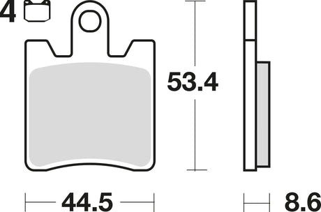 TRW Bremsbeläge MCB 706 Bremsbelag MCB 706 Bio-Standard