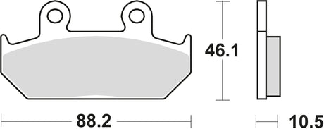 TRW Bremsbeläge MCB 624 Bremsbelag MCB 624 Bio-Standard