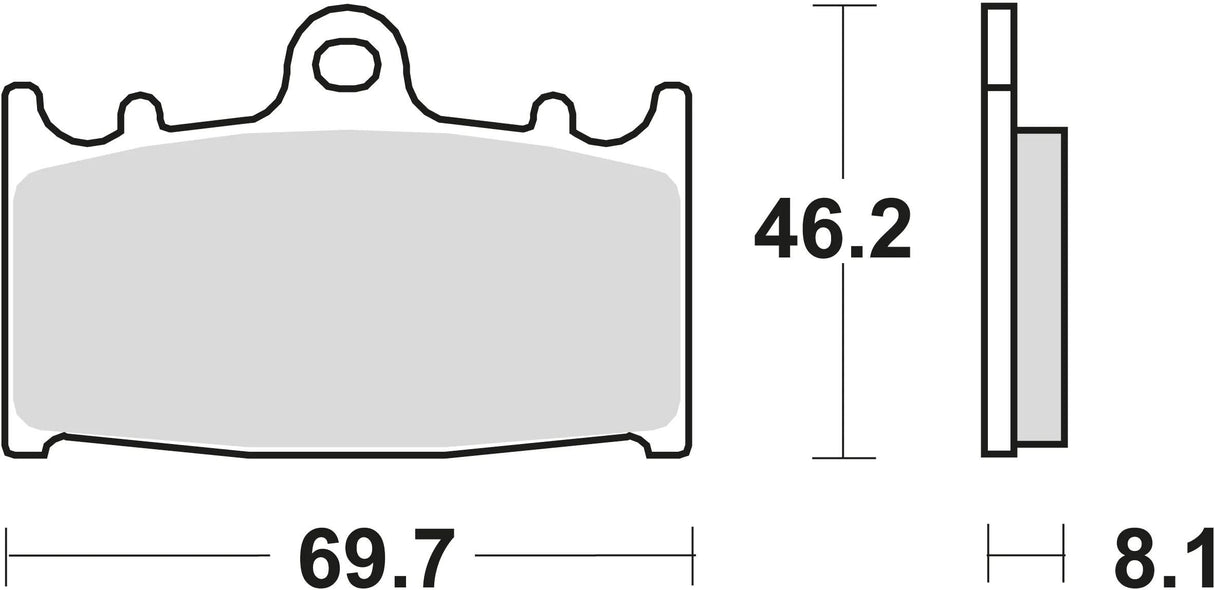 TRW Bremsbeläge MCB 602 Bremsbelag MCB 602 CRQ Hyper Carbon Racing