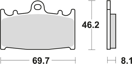 TRW Bremsbeläge MCB 602 Bremsbelag MCB 602 CRQ Hyper Carbon Racing