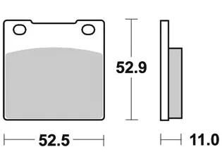 TRW Bremsbeläge MCB 55 Bremsbelag MCB 55 Bio-Standard