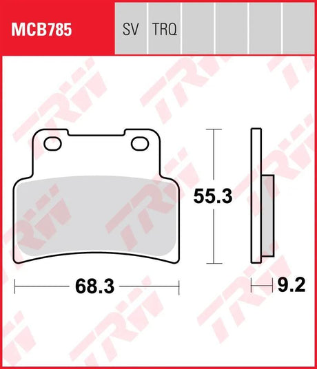 TRW Bremsbeläge MCB 785 Bremsbelag MCB 785 SV Sintermetall