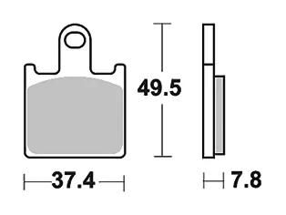 TRW Bremsbeläge MCB 789 Bremsbelag MCB 789 CRQ Hyper Carbon Racing