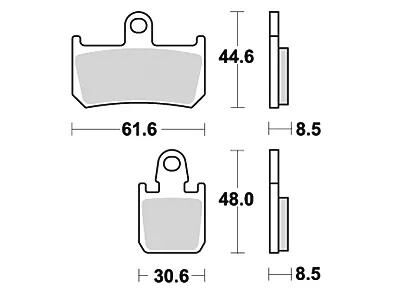 TRW Bremsbeläge MCB 795 Bremsbelag MCB 795 SV Sintermetall