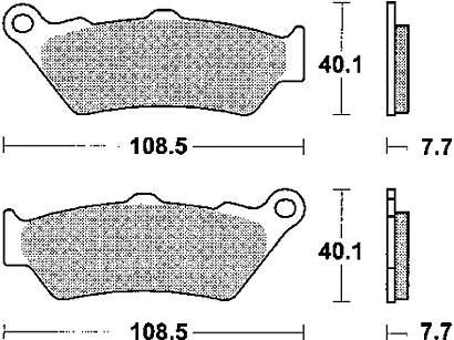 TRW Bremsbeläge MCB 671 Bremsbelag MCB 671 SV Sintermetall