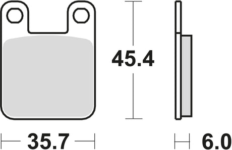 TRW Bremsbeläge MCB 535 Bremsbelag MCB 535 SR Sintermetall