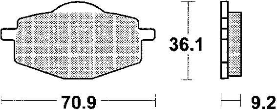 TRW Bremsbeläge MCB 539 Bremsbelag MCB 539 Si aus Sintermetall