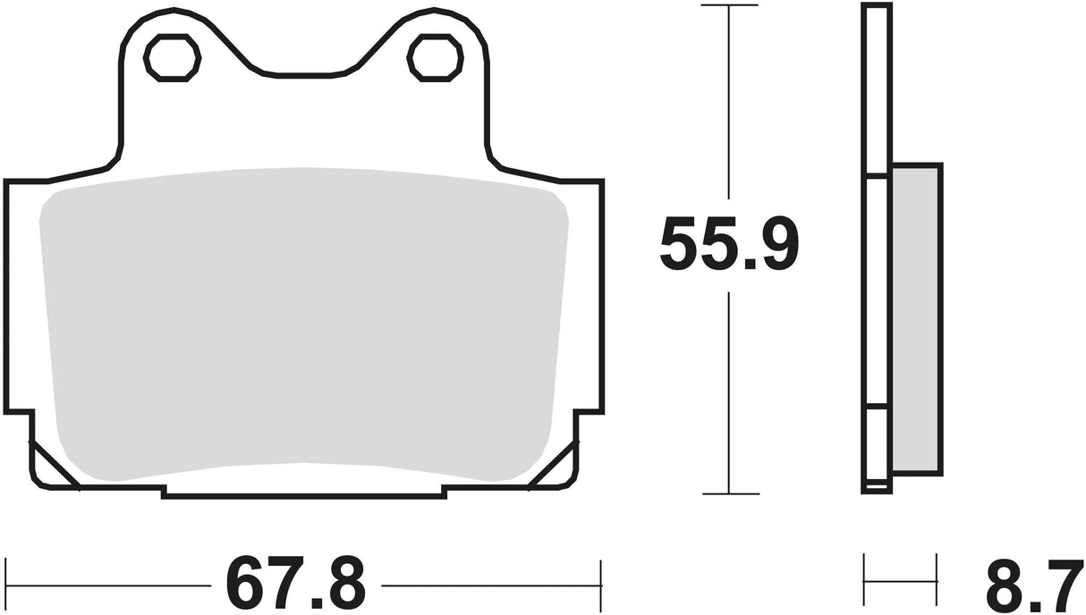 TRW Bremsbeläge MCB 541 Bremsbelag MCB 541 SH Sintermetall