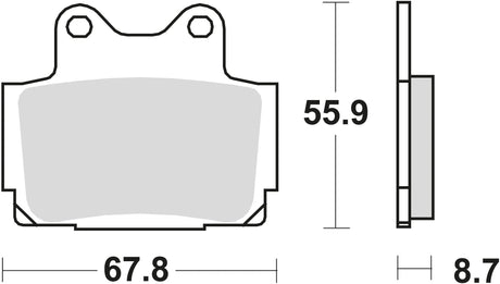 TRW Bremsbeläge MCB 541 Bremsbelag MCB 541 SH Sintermetall