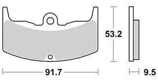 TRW Bremsbeläge MCB 543 Bremsbelag MCB 543 Bio-Standard