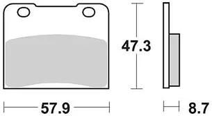 TRW Bremsbeläge MCB 547 Bremsbelag MCB 547 Bio-Standard