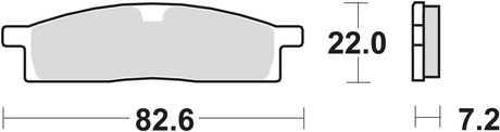 TRW Bremsbeläge MCB 558 Bremsbelag MCB 558 Si Sintermetall