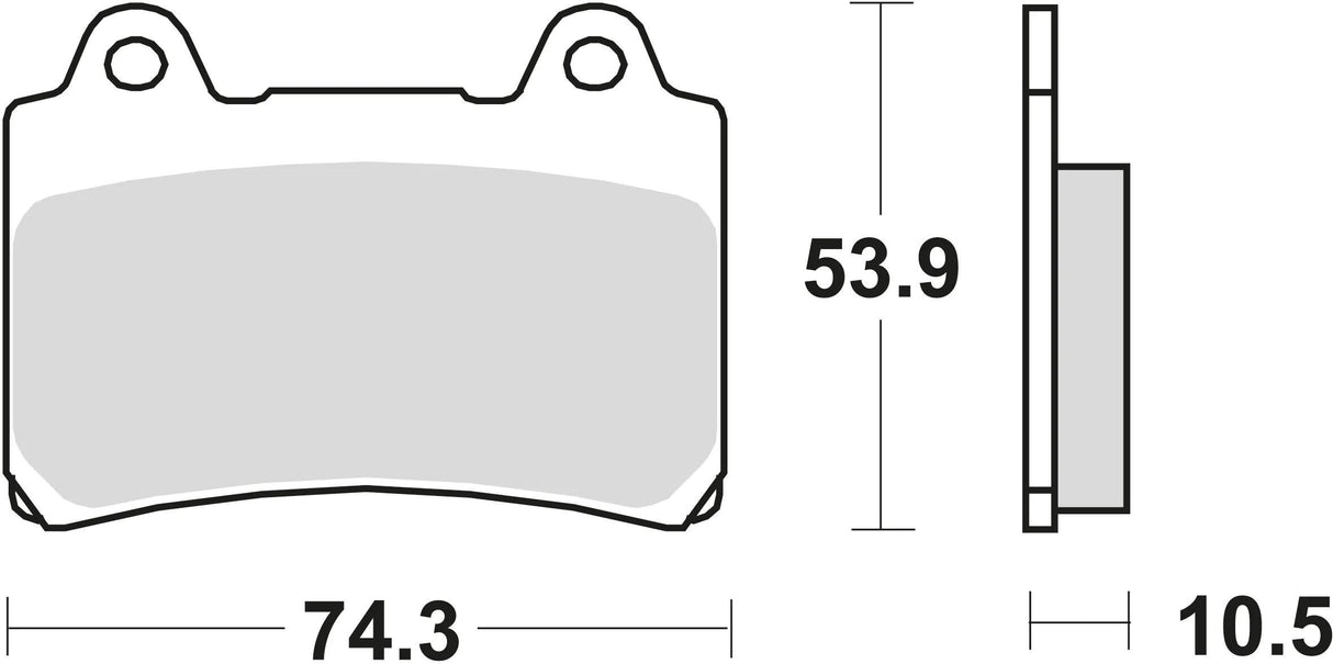 TRW Bremsbeläge MCB 559 Bremsbelag MCB 559 SV Sintermetall