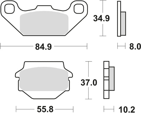TRW Bremsbeläge MCB 560 Bremsbelag MCB 560 Bio-Standard