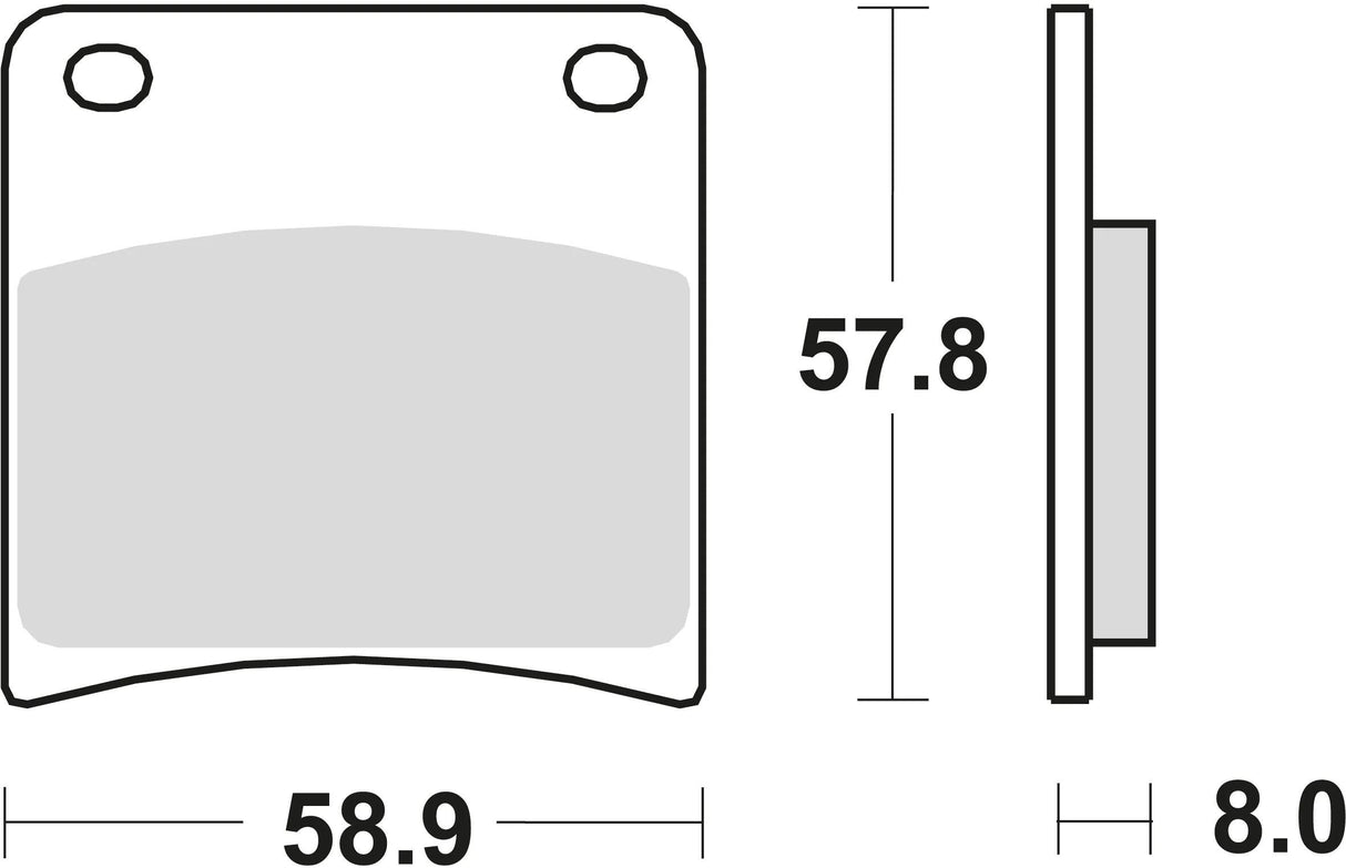 TRW Bremsbeläge MCB 591 Bremsbelag MCB 591 SH Sintermetall