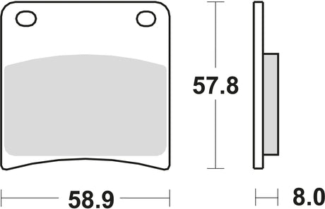 TRW Bremsbeläge MCB 591 Bremsbelag MCB 591 SV Sintermetall