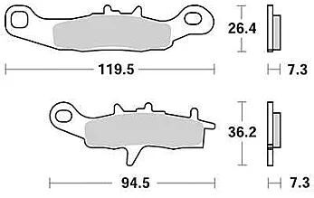 TRW Bremsbeläge MCB 697 Bremsbelag MCB 697 SI aus Sintermetall