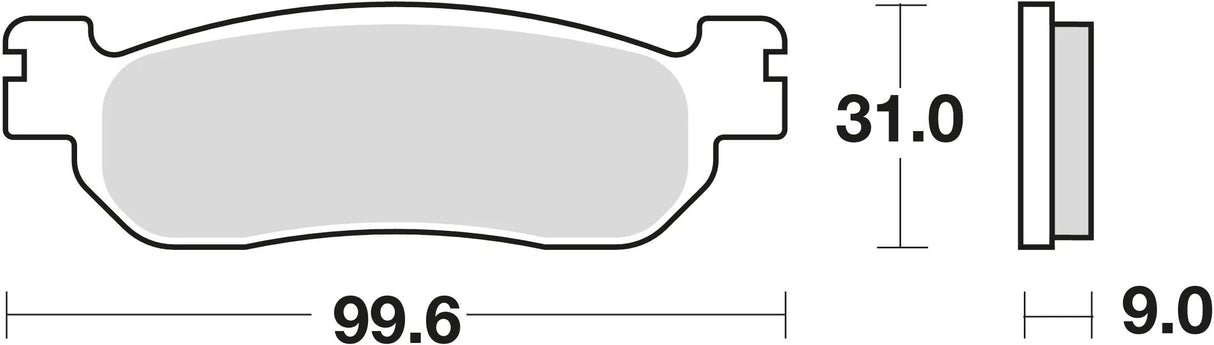 TRW Bremsbeläge MCB 699 Bremsbelag MCB 699 SH Sintermetall