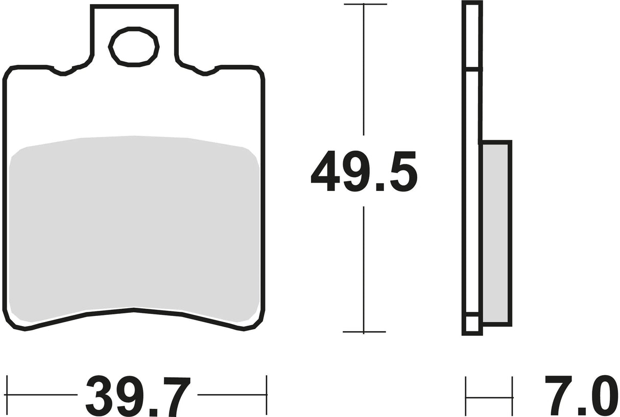 TRW Bremsbeläge MCB 696 Bremsbelag MCB 696 Bio-Standard
