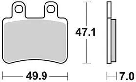 TRW Bremsbeläge MCB 735 Bremsbelag MCB 735 Bio-Standard