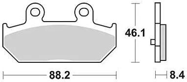 TRW Bremsbeläge MCB 751 Bremsbelag MCB 751 Bio-Standard