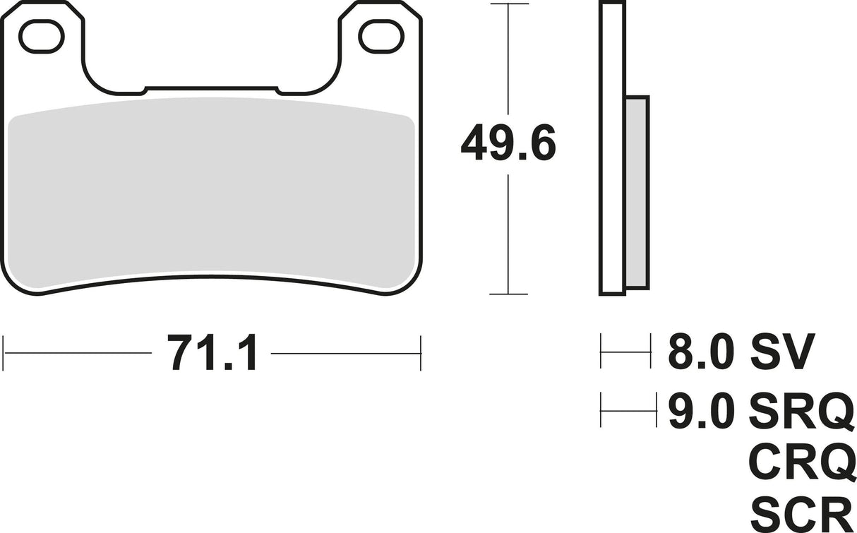 TRW Bremsbeläge MCB 752 Bremsbelag MCB 752 CRQ Hyper Carbon Racing