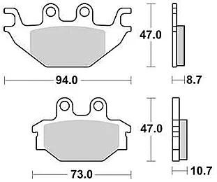 TRW Bremsbeläge MCB 760 Bremsbelag MCB 760 Si aus Sintermetall