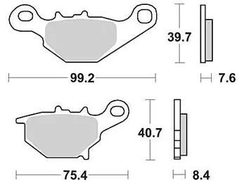 TRW Bremsbeläge MCB 772 Bremsbelag MCB 772 Si aus Sintermetall