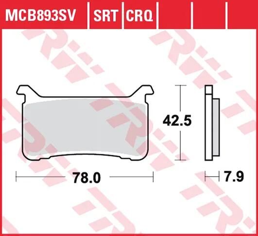 TRW Bremsbeläge MCB 893 Bremsbelag MCB 893 SV Sintermetall