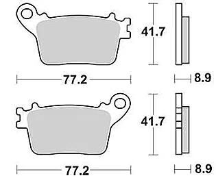 TRW Bremsbeläge MCB 784 Bremsbelag MCB 784 SH Sintermetall