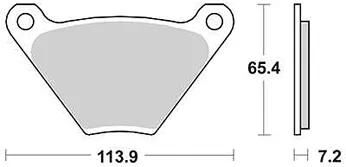 TRW Bremsbeläge MCB 97 Bremsbelag MCB 97 Bio-Standard