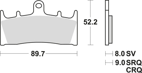 TRW Bremsbeläge MCB 659 Bremsbelag MCB 659 TRQ Sint.Metal Racing