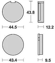 TRW Bremsbeläge MCB 91 Bremsbelag MCB 91 Bio-Standard